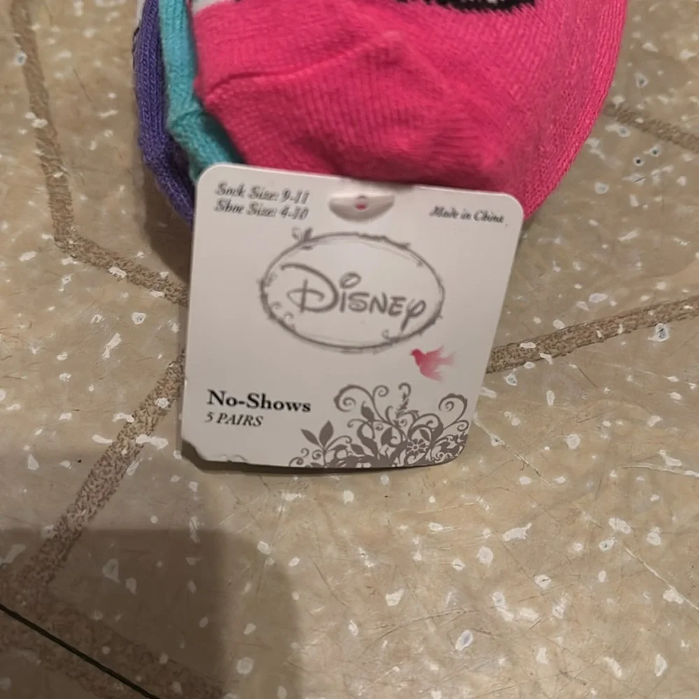 Disney Ariel No-Show Socks Set of 5 pairs. Brand new with tags